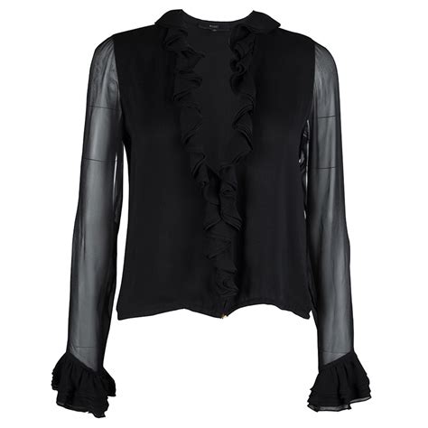 gucci black blouse|Gucci shirt transparent.